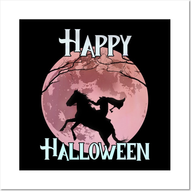 Happy Halloween - The Headless Horseman Wall Art by Moon Lit Fox